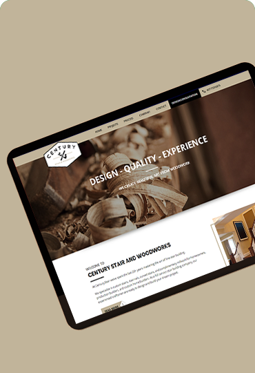 Website design for a stair building company