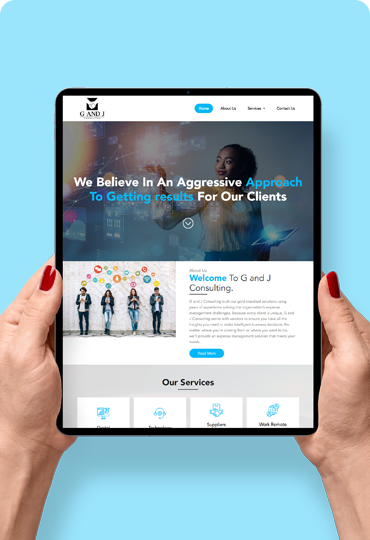 WordPress website design for consulting company
