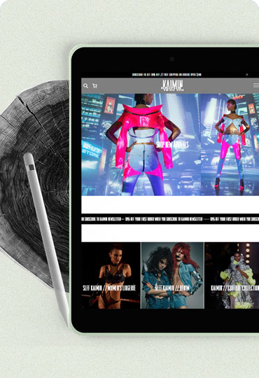 Shopify website design & development for fashion Company in New York