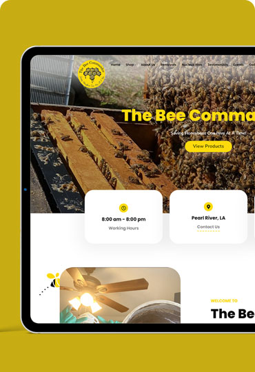 WooCommerce web design for honey products company
