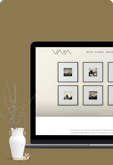 Shopify web design for interior decoration products company